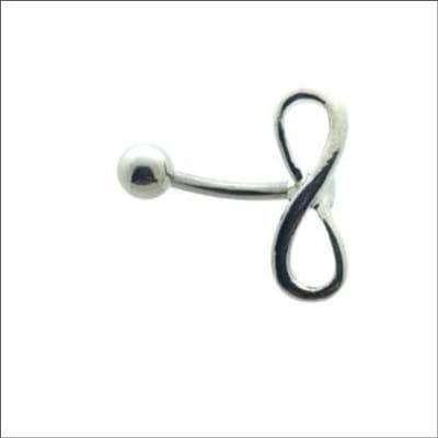 Aramat Jewels | Navelpiercings | Prachtige Stalen Navelpiercing Infinity symbool | | | |12mm | Staal | Volwassenen | Verkleurd niet