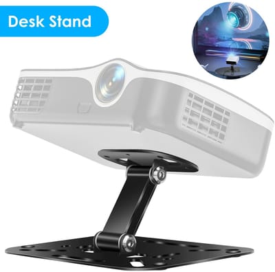 Projectorstandaard, opvouwbare tafelstandaard, plafondbeugel voor projector, 180° verstelbaar, eenvoudig te installeren, compatibel met de meeste projectoren, geschikt voor thuis, buiten, kantoor en andere locaties.