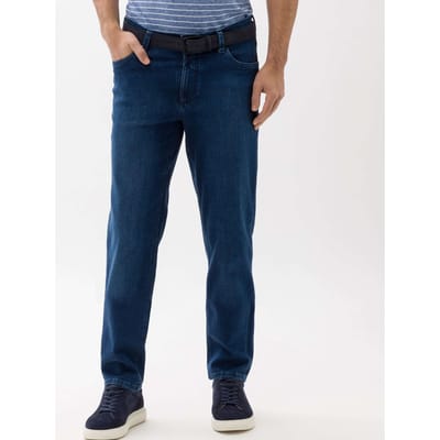 Eurex Heren Jeans  Style LUKE BLUE STONE, denim blauw regular, maat 48