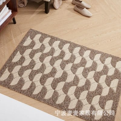 Vloermat Voordeur Groot Formaat High-end Polypropyleen Dubbel Gevlochten Antislip Lichte Luxe Niet Carmen Voetmat 50*80cm