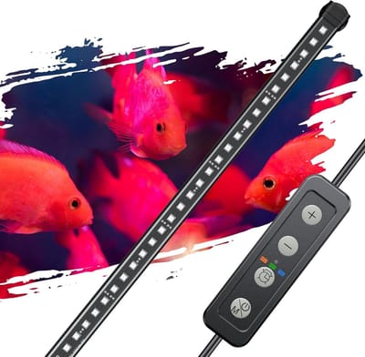 Kleurversterkende LED Lamp voor Aquarium van 74-114cm - IPX8 Waterdicht met RGB Verlichting, 7 Effecten, Timer en Helderheidsregeling