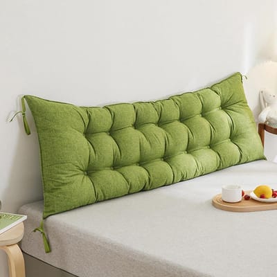 Rugkussen Grote Bed - Leeskussen Tatami - Comfortabel Ontspannen - Hoge Elasticiteit Katoen - 90x10x50cm - E