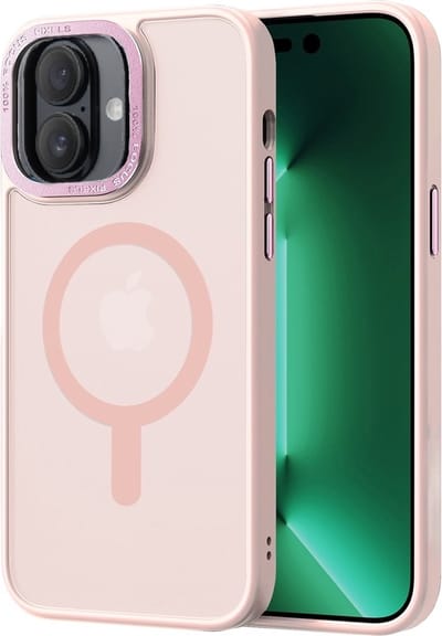 Cityhoesje – iPhone 16 Plus – Backcover - hoesje - Magsafe - Roze