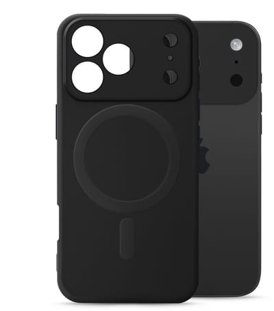My Style Hoesje geschikt voor Apple iPhone 17 Pro MagSafe Telefoonhoesje Flexibel TPU | My Style Protective Flex Backcover | Geschikt voor MagSafe | Geschikt voor Draadloos Opladen met Magnetische Ring | Geschikt voor MagSafe Case - Zwart