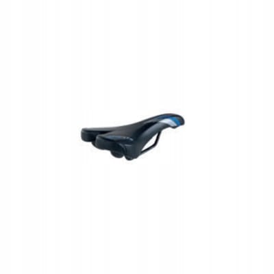 Selle Monte Grappa Hybris Fietszadel Zwart/Blauw 280x150mm