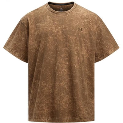 T-shirt à Manches Courtes Coupe Ample Design Tie-Dye Under Armour Homme Tops Marron Coyote 1389362-498 2XL brown