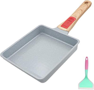 Keramische Nonstick Tamagoyaki Pan - Japanse Omelet Pan met Afneembaar Handvat - Oven- en Vaatwasmachinebestendig - 7.5" x 6.8"