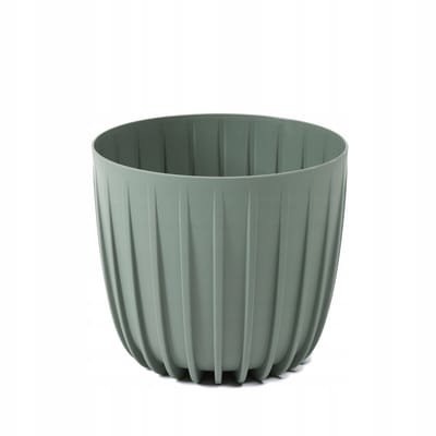 Merkloze Eco Plantenbak Mira - Grijsgroen, 11 cm Hoog
