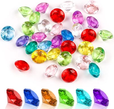 kleurrijk, 110 stuks, 20 mm, transparante kristallen, diamanten, decoratieve stenen voor vazen, tafeldecoratie, feesttassen, bruiloft