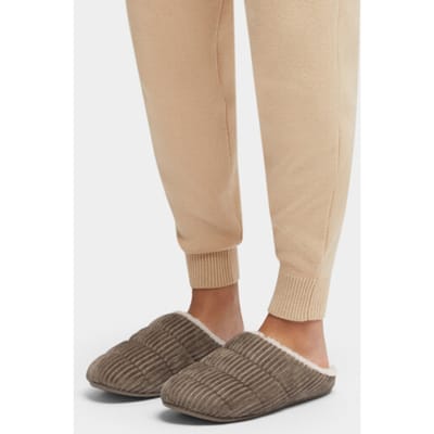 FitFlop Chrissie Corduroy Pantoffels/Sloffen GRIJS - Maat 36