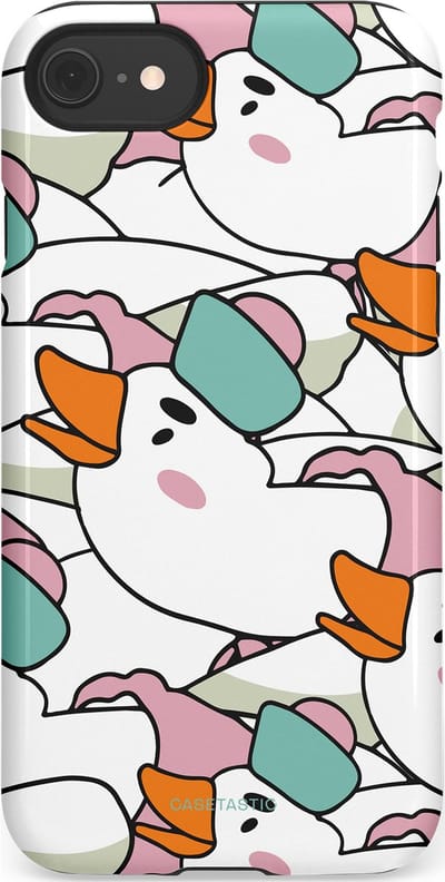 Casetastic Hoesje Geschikt voor Apple iPhone 7/8/SE - Stijlvolle Beschermende Duo-layer Case - Gansmatroos