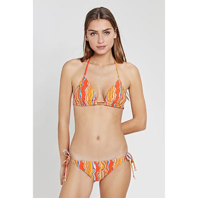 Shiwi Ladies Marble Liz Triangle Bikini Satsuma Spritz Yellow Maat: 40 | Bikini's Outlet | Dames | Geel