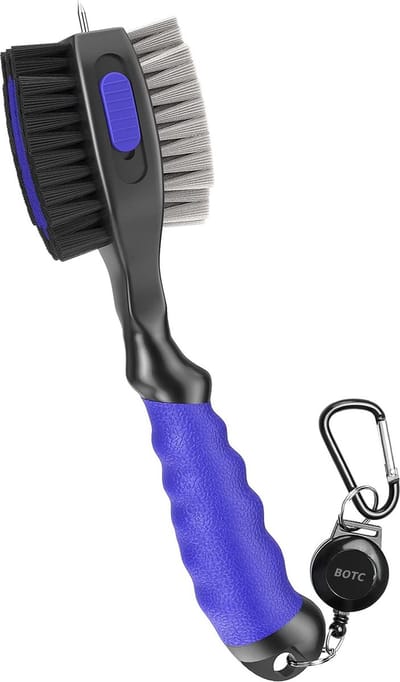 BOTC Golfclub Borstel - 2in1 Multi Club Cleaner - Golf Accessoires - Blauw/Zwart