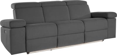 Rayland-Sofa 3-zits - Elektrisch - Antraciet