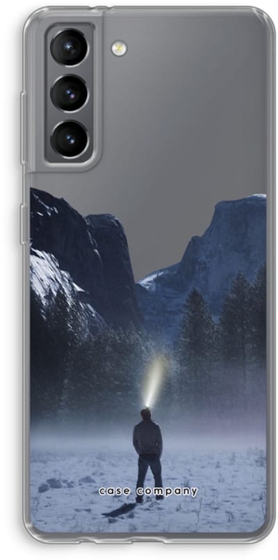 Hoesje geschikt voor Samsung Galaxy S21 hoesje - Wanderlust - Soft Cover Telefoonhoesje - Bescherming aan alle Kanten en Schermrand