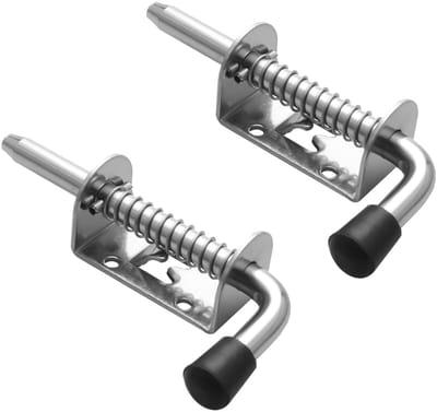 Allecto - Spring Lock - Beveiliging - Eenvoudige installatie - Zilver - Duurzaam - Geschikt voor deuren en ramen - 128mm