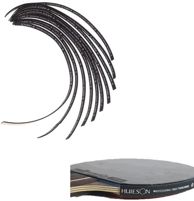 Inovra- Zij-tape 10 Stuks - Rubber/Schuimrubber - Bescherming Peddelblad - Tafeltennis/Ping Pong - 45 cm x 1 cm - Duurzaam/Ademend - Peddelband