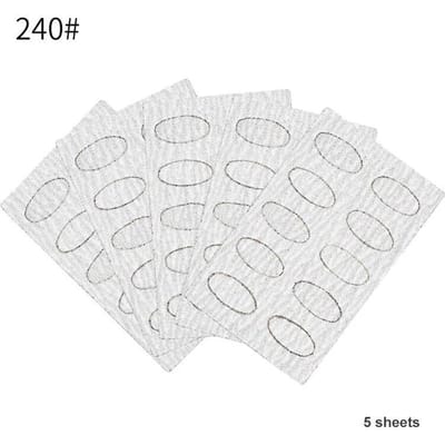 Nagelriemschuiver Zelfklevend Zandvlokkenvijl Trimmen Nagels Pre-polijsten Schuurpapier Set Manicure Behandelingsgereedschap 240# white