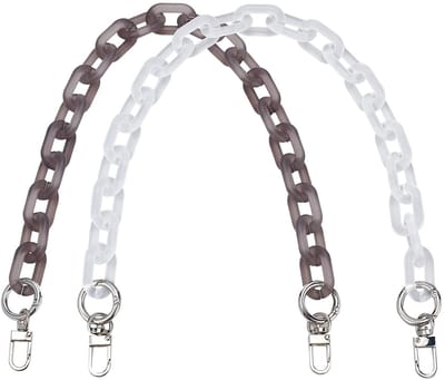 Allecto - PandaHall tas handvat kettingen - schoudertas vervanging - 19 inch - acryl portemonnee ketting - geschikt voor vrouwen - gemengde kleuren
