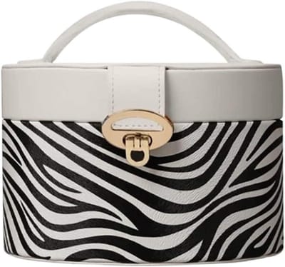 Sieradenkistje Organizer - Juwelendoosje Opberger - Sieraden Opbergen - Dubbele Laag - 25 x 23 x 18 cm - Zwart