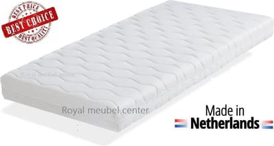 Ledikant-babymatras 55x110 x10 cm Comfort schuim Anti-allergische Wasbare hoes met rits Royalmeubelcenter.nl ®