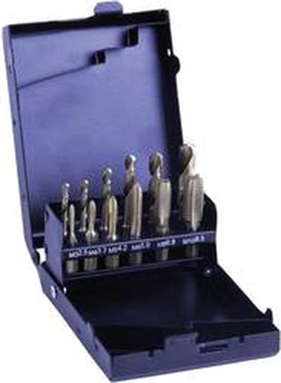 Eventus by Exact 70419 Tapborenset 12-delig Metrisch M3, M4, M5, M6, M8, M10 Rechtssnijdend HSS 1 set(s)