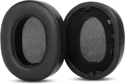 Vervangende Oorkussens voor WH-1000XM5 Hoofdtelefoon - Comfortabele Oorkappen van Echte Leer, Geschikt voor Geluidsisolatie en Langdurig Gebruik (Zwart)