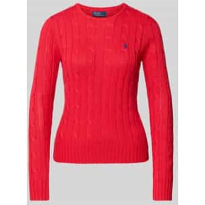 Gebreide pullover met kabelpatroon, model 'JULIANNA'