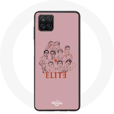 Coque - Samsung - Galaxy A12 Elite - Souple - Rose - Affiche personnages Fanart Logo