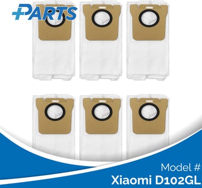 Xiaomi D102GL Stofzakken (6 Stuks, Plus.Parts® alternatief voor BHR6560GL)