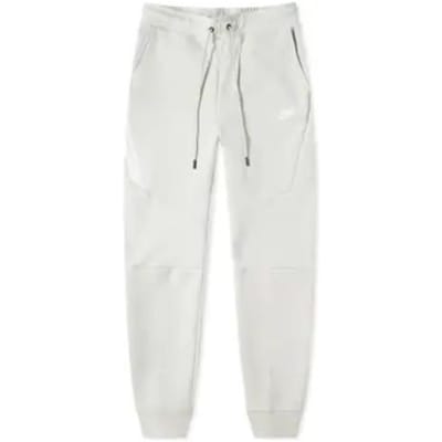 Nike Tech Fleece Jogger Slim Fit Sweatpants met trekkoord Heren Onderkleding Beige 805162-075 XXL white