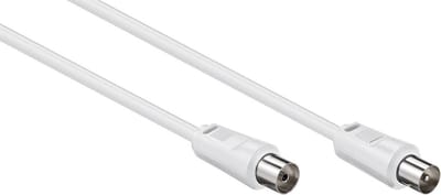 IEC (m) - IEC (v) coaxkabel / recht - wit - 20 meter