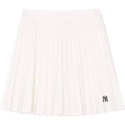 New York Yankees MLB Varsity Sport Twill Geplooide Rok Dames Rokken 3FSKV0243-50IVS S white