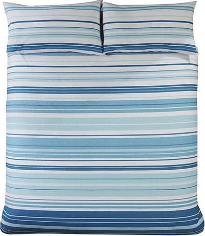 Dekbedovertrek Staford stripe - Blauw - Eenpersoons