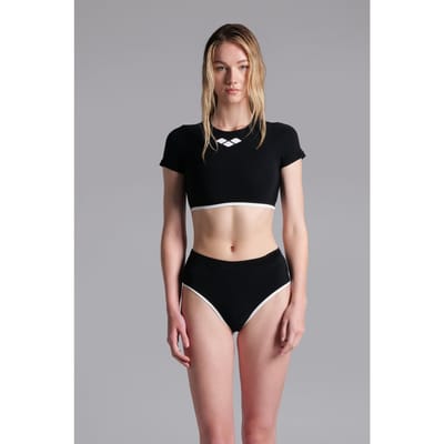 Arena Wo Contrast Beach Top Black-off White Taglia: L | Bikini Outlet | Donna | Bianco