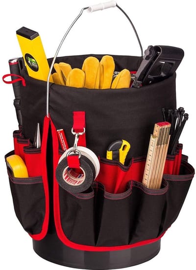 Dailygoods - Tool Organizer - Multifunctionele Tooltas - Handig en Ruimtelijk - Canvas Tool Bag - Ideaal voor Klussers - Geschikt voor Elektriciens
