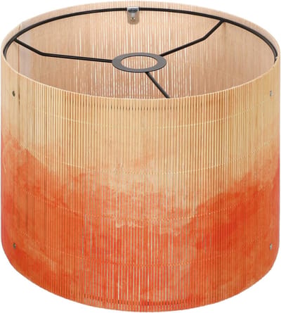 Europese aquarelverlooppatroon bamboe lampenkap E27 hanglamp en tafellampkap voor huisdecoratie 11,81 x 11,81 x 9,05 inch