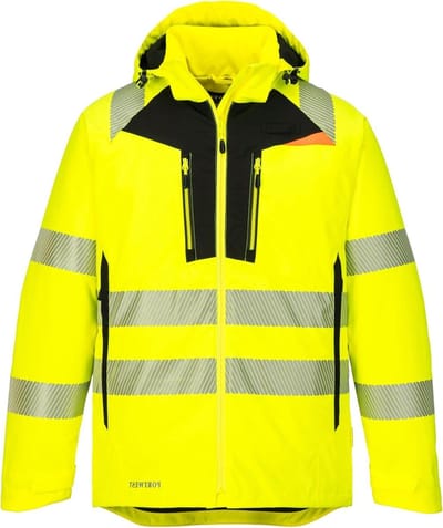 Werkjas Heren - Winterjas Veiligheid - Bescherming Buiten - Waterdicht Ademend - XXL - Zwart