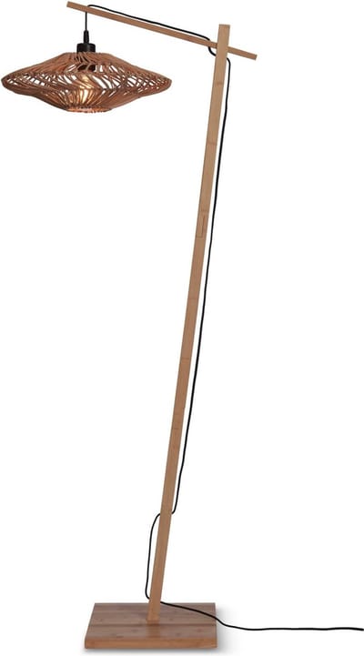 GOOD&MOJO Vloerlamp Zanzibar - Bamboe - 63x40x150cm - Modern - Staande lampen voor Woonkamer - Slaapkamer