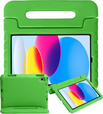 Hoesje - Geschikt voor Apple iPad A16/A18 (2022/2025/2026) - 10.9 & 11 inch (10e, 11e & 12e generatie) - Kinderhoes Shockproof Bumper - Kidsproof Case - Tablethoes - Kinder Hoes Cover - Groen