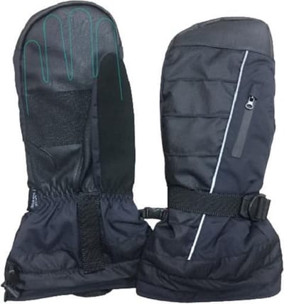 Clausy Skiwant - Extra Handschoen Binnenin - M - L - Zwart - Jeugd-Dames