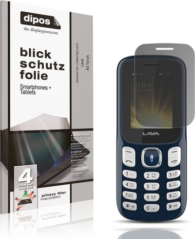 dipos – Matte Privacy Screenprotector geschikt voor Lava A3 Torch | Anti-Spy Beschermfolie