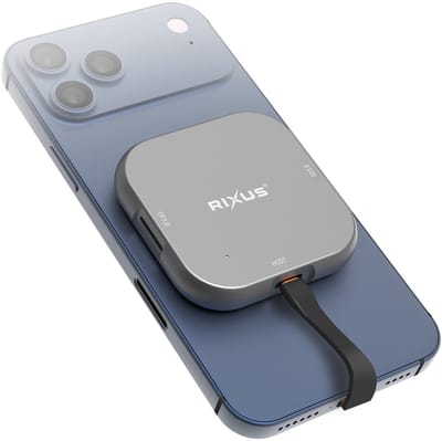 Rixus RXCR23 Magnetic SD Card Reader Gray
