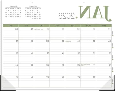 Bureaukalender 2025 - Maandplanner Jaarplanner - Georganiseerd Blijven - 18 Maanden Planning - 14 x 11 Inch - Wit