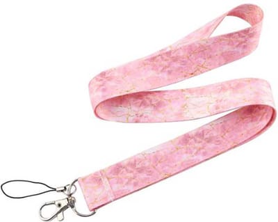 DW4Trading Sleutelkoord Roze Goud - Sleutelhanger - Keycord - Lanyard - Lengte 49 cm