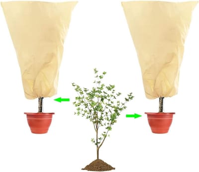 Beschermhoes voor Planten - 2 Stuks Winterbescherming voor Potplanten, Scheurvast en Herbruikbaar met Rits, Ideaal voor Tuin en Balkon