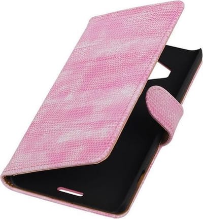 Microsoft Lumia 950 XL - Booktype Wallet Hoesje Mini Slang Roze