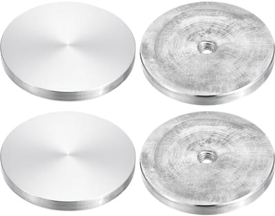 M10 Aluminium Schijven 70 mm - Ronde Hardware voor Glazen Meubels (4 stuks)