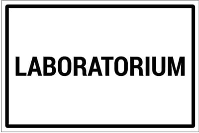 Laboratorium bord | gecoat dibond materiaal | 30 x 20 cm