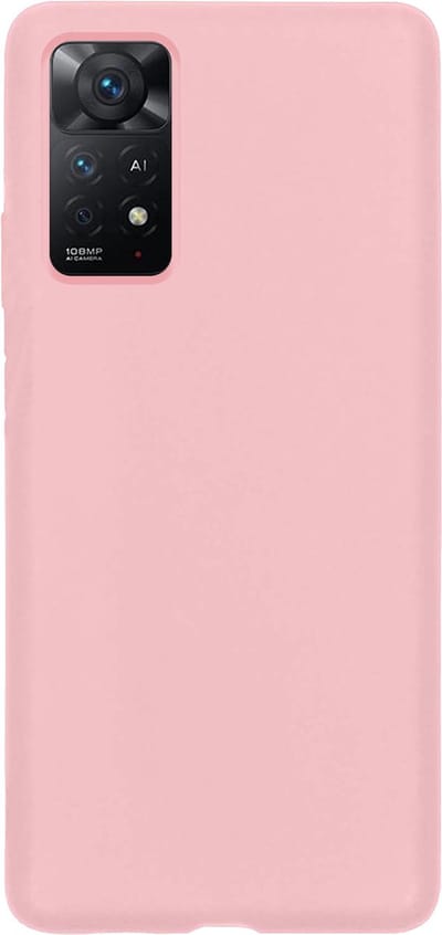 Hoes - Geschikt voor Xiaomi Redmi Note 11s - Sterk & Shockproof - Hoesje Cover - Siliconen Case - Lichtroze